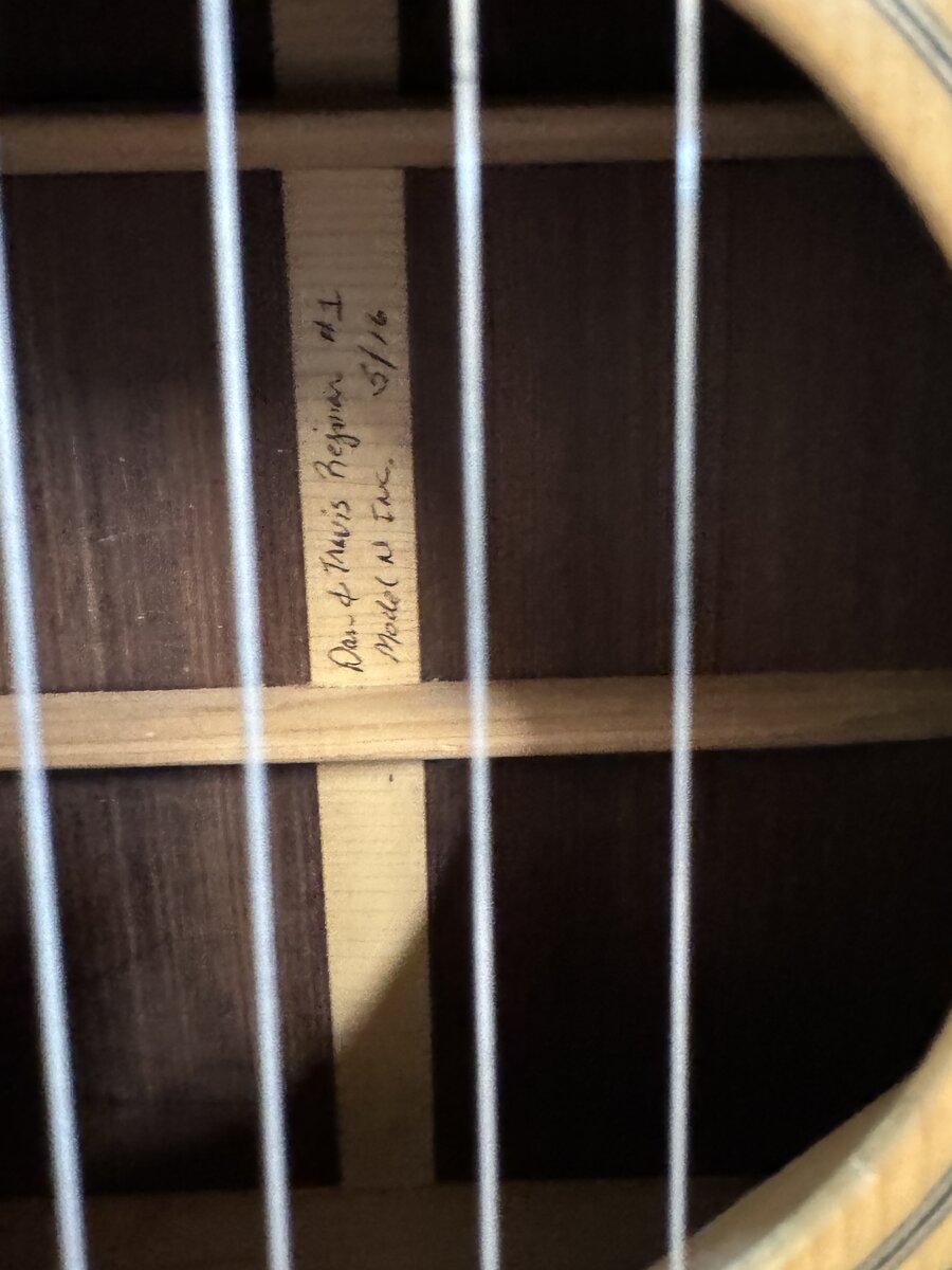 Model N Dreadnought — handwritten label