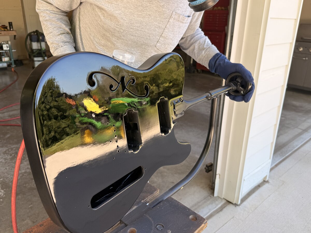 Model N N-Caster — mirror black finish