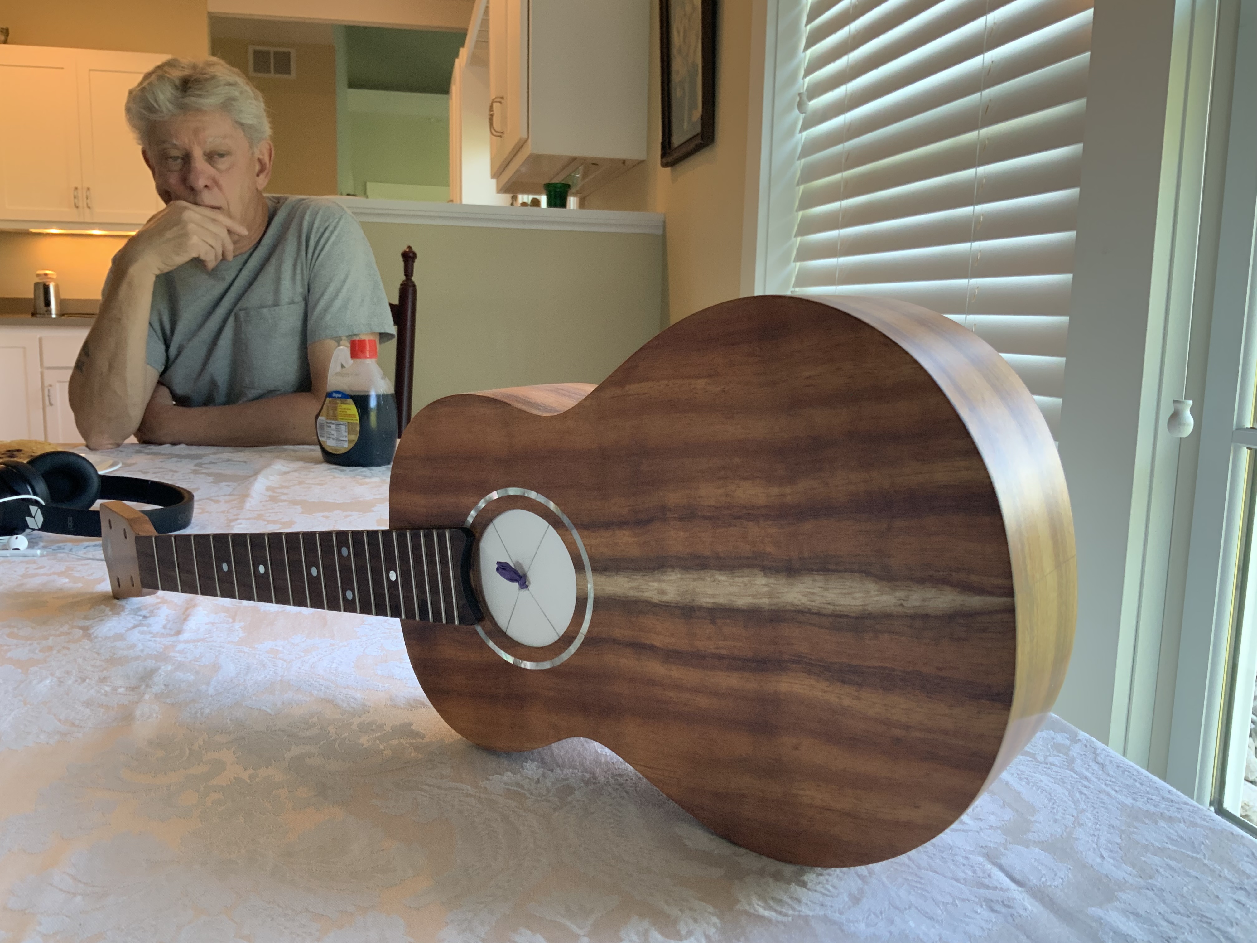 Playing a Model N guitar